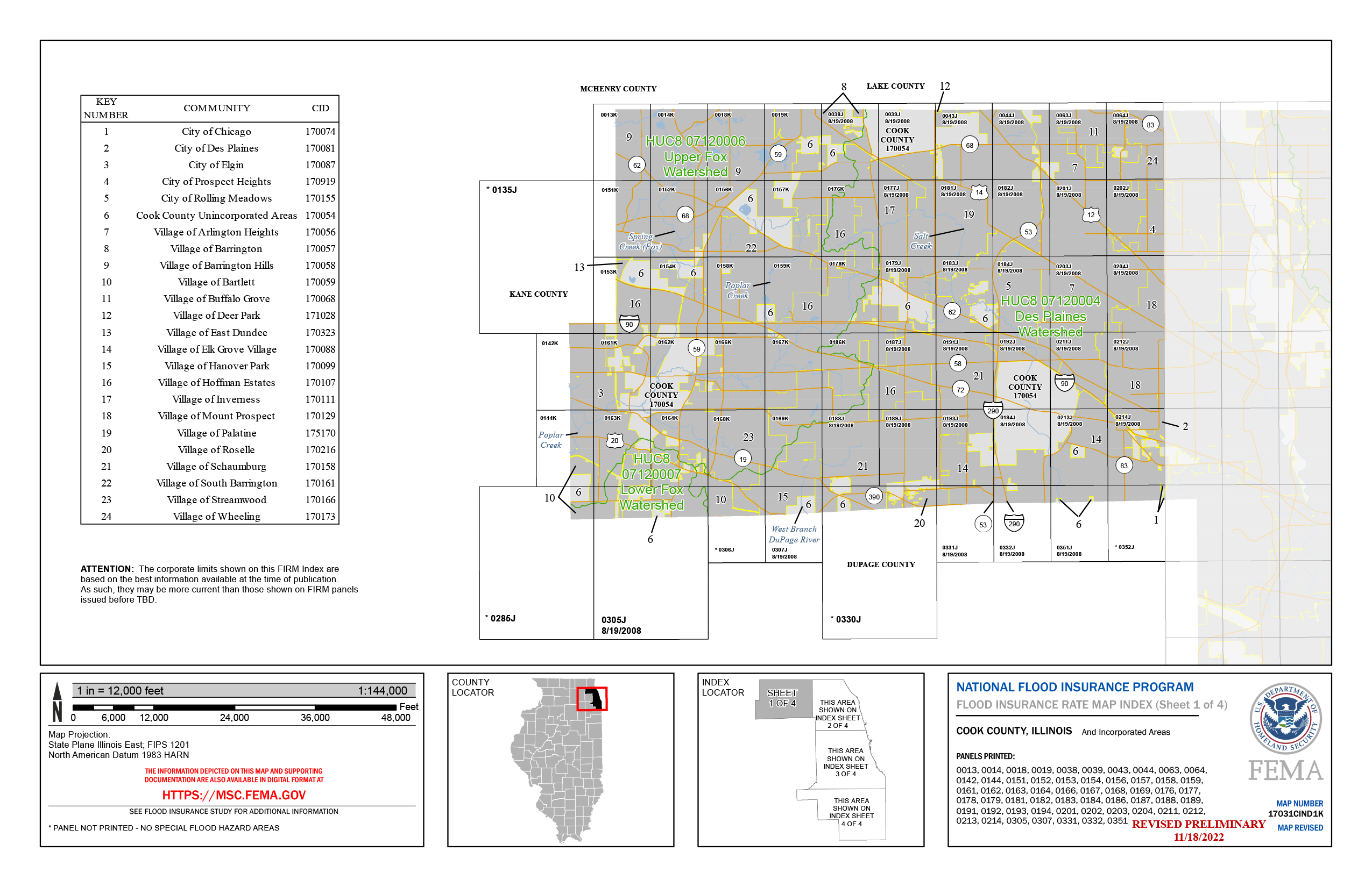 Cook County Flood Map Illinois Floodplain Maps - Firms