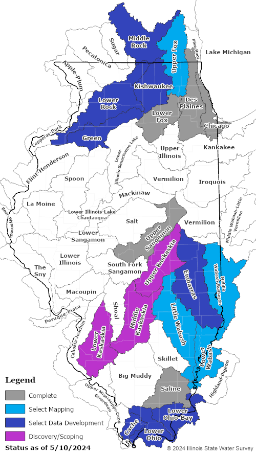 Watersheds of Illinois
