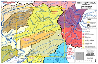 County HUC 8-10-12 Map