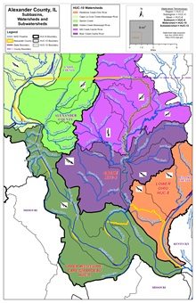 County HUC 8-10-12 Map