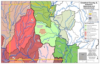 County HUC 8-10-12 Map