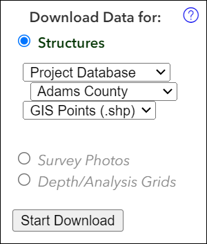 Screenshot of Download pane